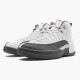 Jordan 12 Retro White Dark Grey 130690-160 Hvid/Dark Grå-Gym Rød Sko