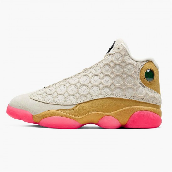 Jordan 13 Retro Chinese New Year (2020) CW4409-100 Pale Ivory/Sort-Digital Lyserød-Club Guld Sko