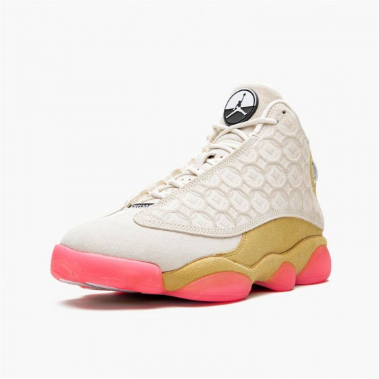 Jordan 13 Retro Chinese New Year (2020) CW4409-100 Pale Ivory/Sort-Digital Lyserød-Club Guld Sko