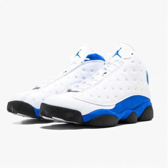 Jordan 13 Retro White Hyper Royal Black 414571-117 Hvid/Hyper Royal-Sort Sko