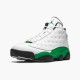 Jordan 13 Retro White Lucky Green DB6537-113 Hvid/Hvid-Lucky Grøn-Sort Sko