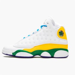 Jordan 13 Retro Playground CV0785-158 Hvid/Sort-Court Lilla-Total Orange-Pine Grøn Sko