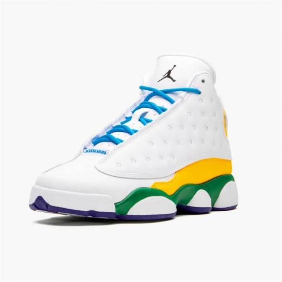 Jordan 13 Retro Playground CV0785-158 Hvid/Sort-Court Lilla-Total Orange-Pine Grøn Sko