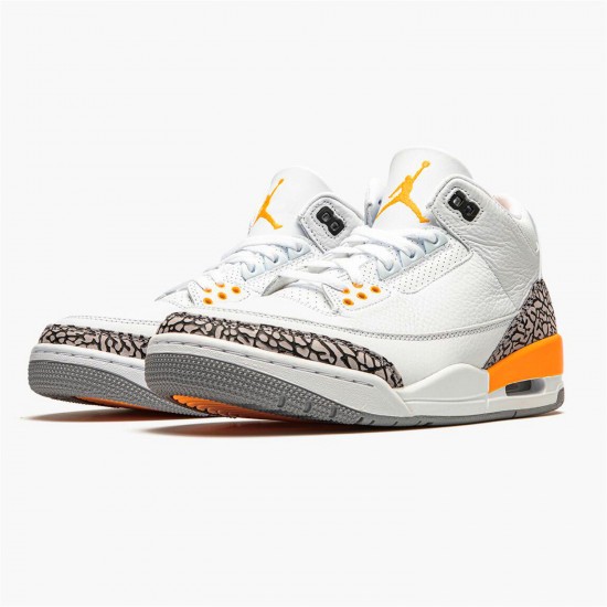 Jordan 3 Retro Laser Orange CK9246-108 Hvid/Laser Orange-Cement Grå-Sort Sko