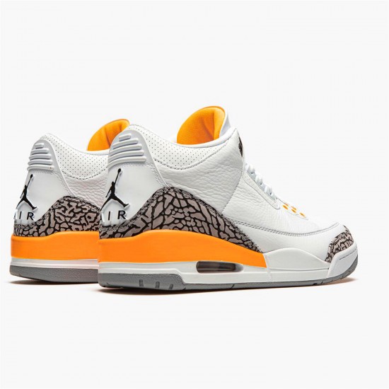 Jordan 3 Retro Laser Orange CK9246-108 Hvid/Laser Orange-Cement Grå-Sort Sko