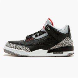 Jordan 3 Retro Black Cement (2018) 854262-001 Sort/Fire Rød-Cement Grå-Hvid Sko