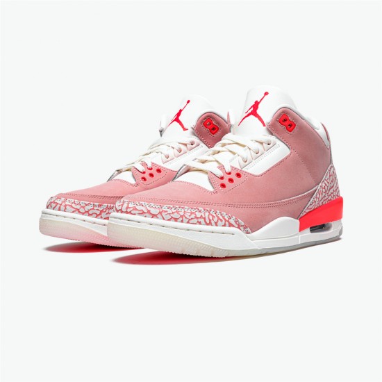 Jordan 3 Retro Rust Pink CK9246-600 Sail/Rust Lyserød-Hvid-Crimson Sko