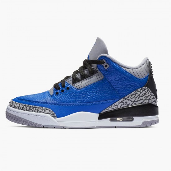 Jordan 3 Retro Varsity Royal Cement CT8532-400 Varsity Royal/Varsity Royal-Cement Grå Sko