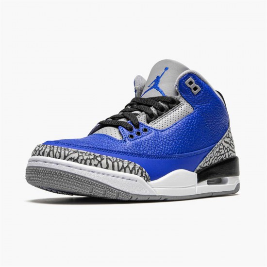 Jordan 3 Retro Varsity Royal Cement CT8532-400 Varsity Royal/Varsity Royal-Cement Grå Sko