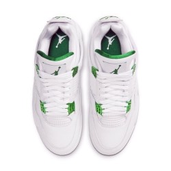 Jordan 4 Retro Metallic Green CT8527-113 Hvid/Metallic Sølv-Pine Grøn Sko