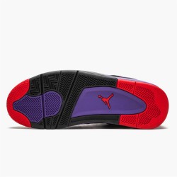 Jordan 4 Retro Raptors (2018) AQ3816-065 Sort/Court Lilla-University Rød Sko