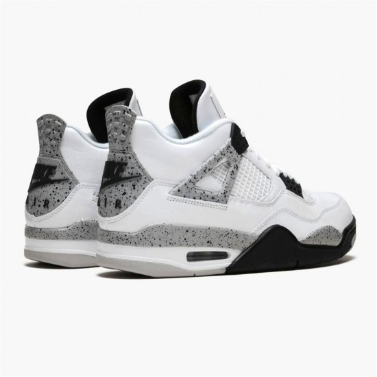 Jordan 4 Retro White Cement (2016) 840606-192 Hvid/Fire Rød-Sort-Tech Grå Sko