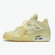 Jordan 4 Retro Off-White Sail CV9388-100 Sail/Muslin-Hvid-Sort Sko