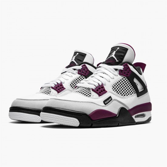 Jordan 4 Retro PSG Paris Saint-Germain CZ5624-100 Hvid/Sort-Metallic Guld-Bordeaux Sko