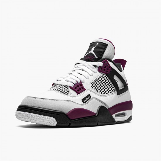 Jordan 4 Retro PSG Paris Saint-Germain CZ5624-100 Hvid/Sort-Metallic Guld-Bordeaux Sko