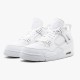 Jordan 4 Retro Pure Money (2017) 308497-100 Hvid/Metallic Sølv-Pure Platin Sko