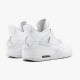 Jordan 4 Retro Pure Money (2017) 308497-100 Hvid/Metallic Sølv-Pure Platin Sko