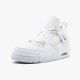 Jordan 4 Retro Pure Money (2017) 308497-100 Hvid/Metallic Sølv-Pure Platin Sko