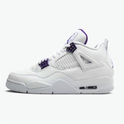 Jordan 4 Retro Metallic Purple CT8527-115 Hvid/Metallic Sølv-Court Lilla Sko