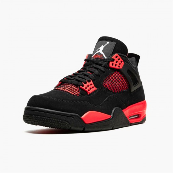 Jordan 4 Retro Red Thunder CT8527-016 Sort/Multi-Color-Multi-Color-Crimson Sko