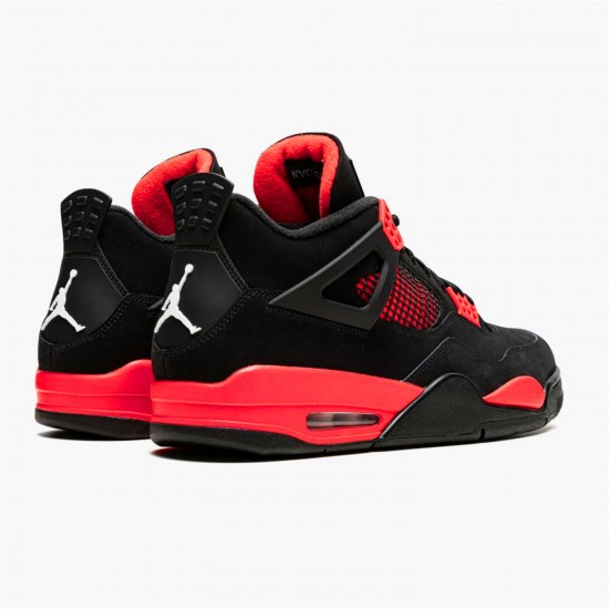 Jordan 4 Retro Red Thunder CT8527-016 Sort/Multi-Color-Multi-Color-Crimson Sko