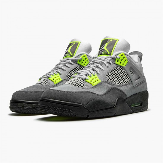 Jordan 4 Retro SE 95 Neon CT5342-007 Cool Grå/Volt-Wolf Grå-Anthracite Sko