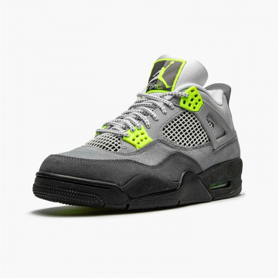 Jordan 4 Retro SE 95 Neon CT5342-007 Cool Grå/Volt-Wolf Grå-Anthracite Sko