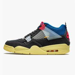 Jordan 4 Retro Union Off Noir DC9533-001 Off-Noir/Brigade Blå-Dark Smoke Grå-Light Fusion Rød Sko