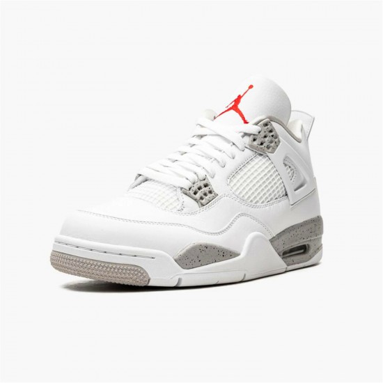 Jordan 4 Retro White Oreo (2021) CT8527-100 Hvid/Tech Grå-Sort-Fire Rød Sko