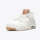 Jordan 4 Retro Levi's White (Levi's Tag) AO2571-100 Hvid/Hvid-Hvid Sko