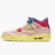 Jordan 4 Retro Union Guava Ice DC9533-800 Guava Ice/Light Bone-Brigade Blå-Light Fusion Rød Sko