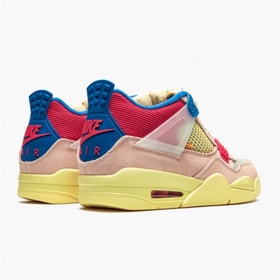 Jordan 4 Retro Union Guava Ice DC9533-800 Guava Ice/Light Bone-Brigade Blå-Light Fusion Rød Sko