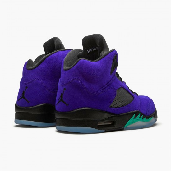 Jordan 5 Retro Alternate Grape 136027-500 Grape Ice/New Emerald-Sort Sko