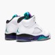 Jordan 5 Retro Grape (2013) 136027-108 Hvid/Emerald-New Grape-Ice Blå Sko