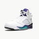 Jordan 5 Retro Grape (2013) 136027-108 Hvid/Emerald-New Grape-Ice Blå Sko