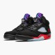 Jordan 5 Retro Top 3 CZ1786-001 Sort/Fire Rød-Grape Ice-New Emerald Sko