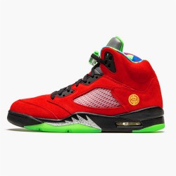 Jordan 5 Retro What The CZ5725-700 Varsity Maize/Court Lilla-Ghost Grøn-Solar Orange Sko