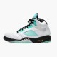 Jordan 5 Retro Island Green CN2932-100 Hvid/Sort-Hvid-Island Grøn Sko