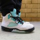 Jordan 5 Retro Island Green CN2932-100 Hvid/Sort-Hvid-Island Grøn Sko