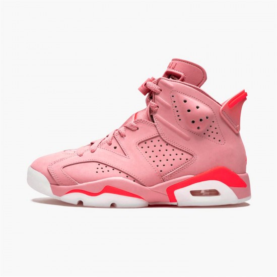 Jordan 6 Retro Aleali May CI0550-600 Rust Lyserød/Bright Crimson Sko