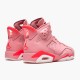 Jordan 6 Retro Aleali May CI0550-600 Rust Lyserød/Bright Crimson Sko