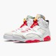 Jordan 6 Retro Hare CT8529-062 Neutral Grå/Hvid-True Rød-Sort Sko