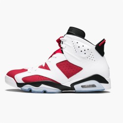 Jordan 6 Retro Carmine (2014) 384664-160 Hvid/Carmine-Sort Sko