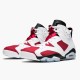 Jordan 6 Retro Carmine (2014) 384664-160 Hvid/Carmine-Sort Sko