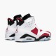 Jordan 6 Retro Carmine (2014) 384664-160 Hvid/Carmine-Sort Sko