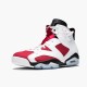 Jordan 6 Retro Carmine (2014) 384664-160 Hvid/Carmine-Sort Sko