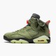 Jordan 6 Retro Travis Scott CN1084-200 Medium Olive/Sort-Sail-University Rød Sko