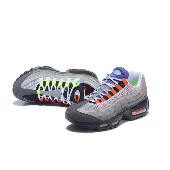 Air Max 95 OG QS Sortsafety Orangevolt 810374-078 Kvinder/Mænd Sko