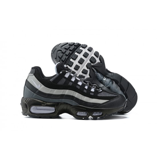 Air Max 95 TT Sort Hvid og Grå Mænd Sko 