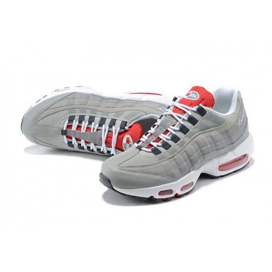 Air Max 95 TT Grå Hvid og Rød Mænd Sko 